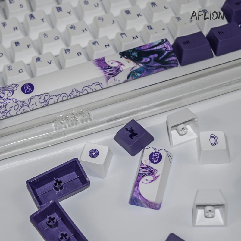 Aflion Mechanical Keyboard Theme of the Prosperity of the Tang Dynasty 108key DIY Gaming Anime Pbt Keycap Custom OEM Profile