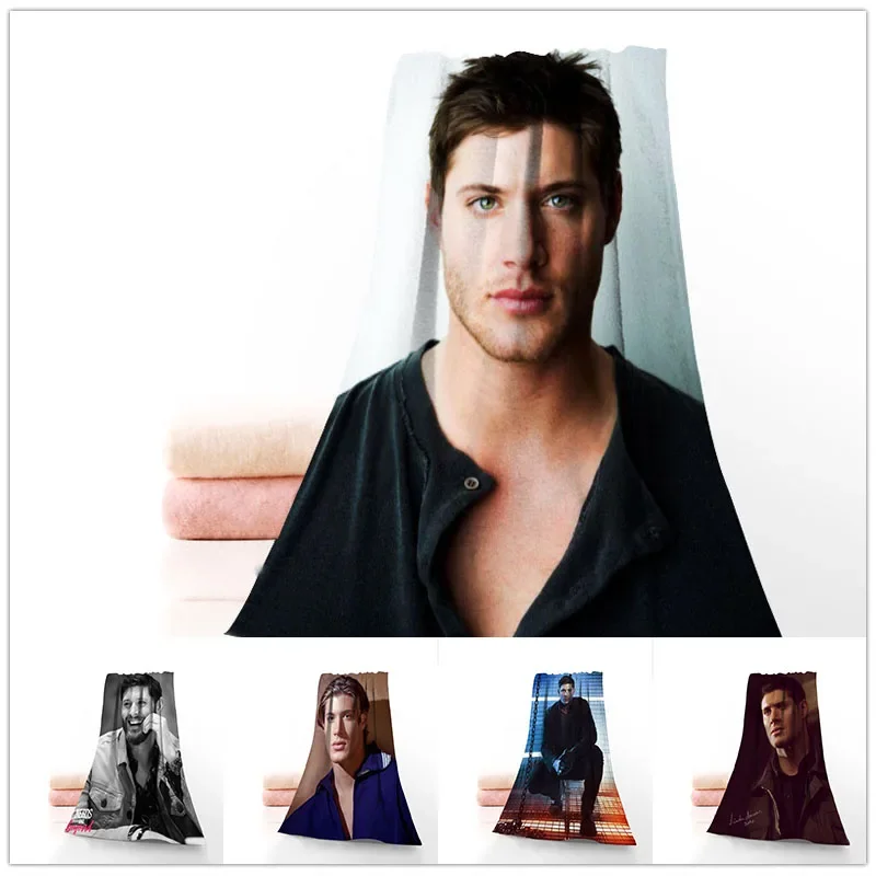 

Jensen Ackles Towels Microfiber Bath Towels Travel,Beach,Face Towel Custom Creative Towel Size 35X75cm And 35x35cm