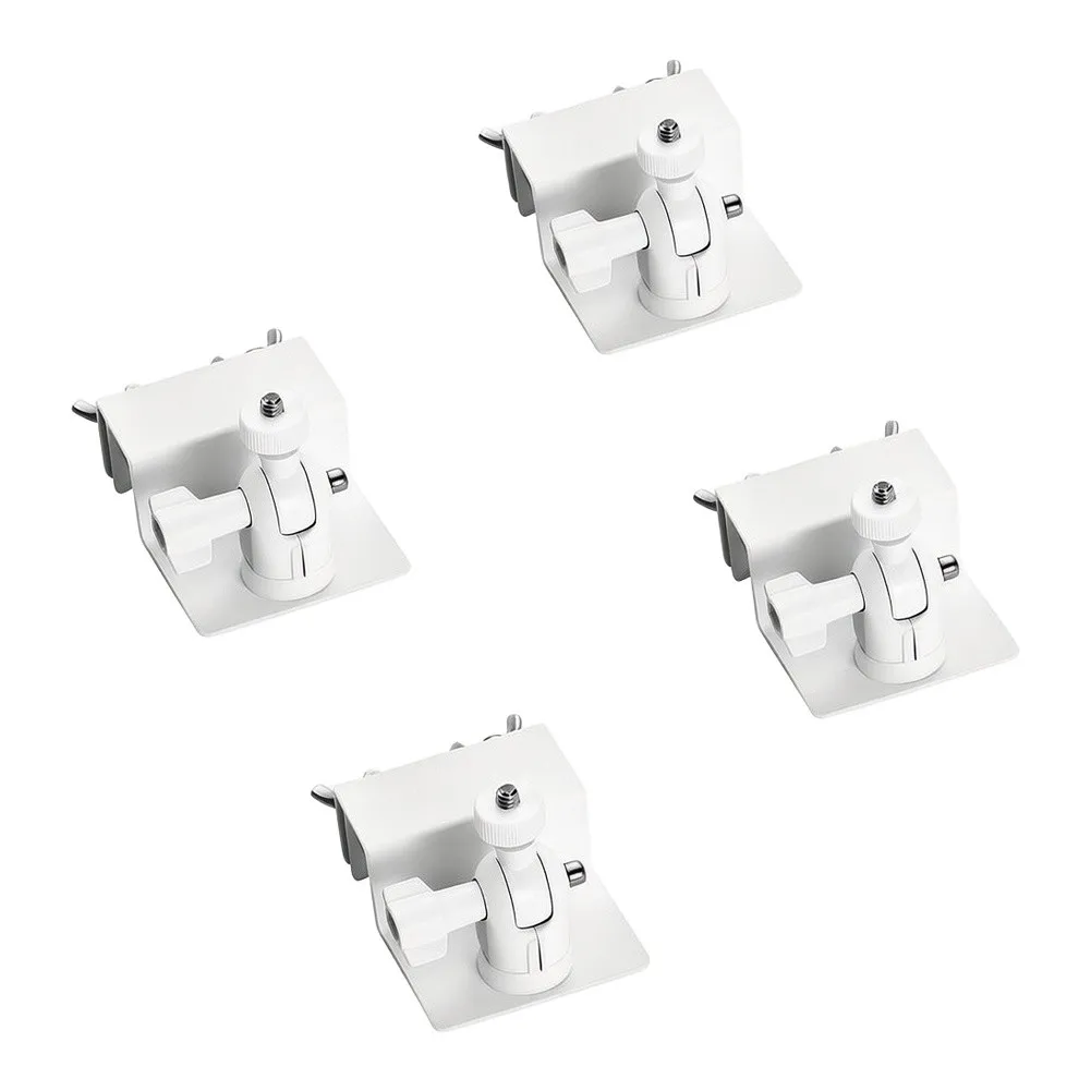 For 1/4 Inch Screw Hole Compatible Gutter Railing Bracket Aluminum for Camera and Small Solar Panel Outdoor Use