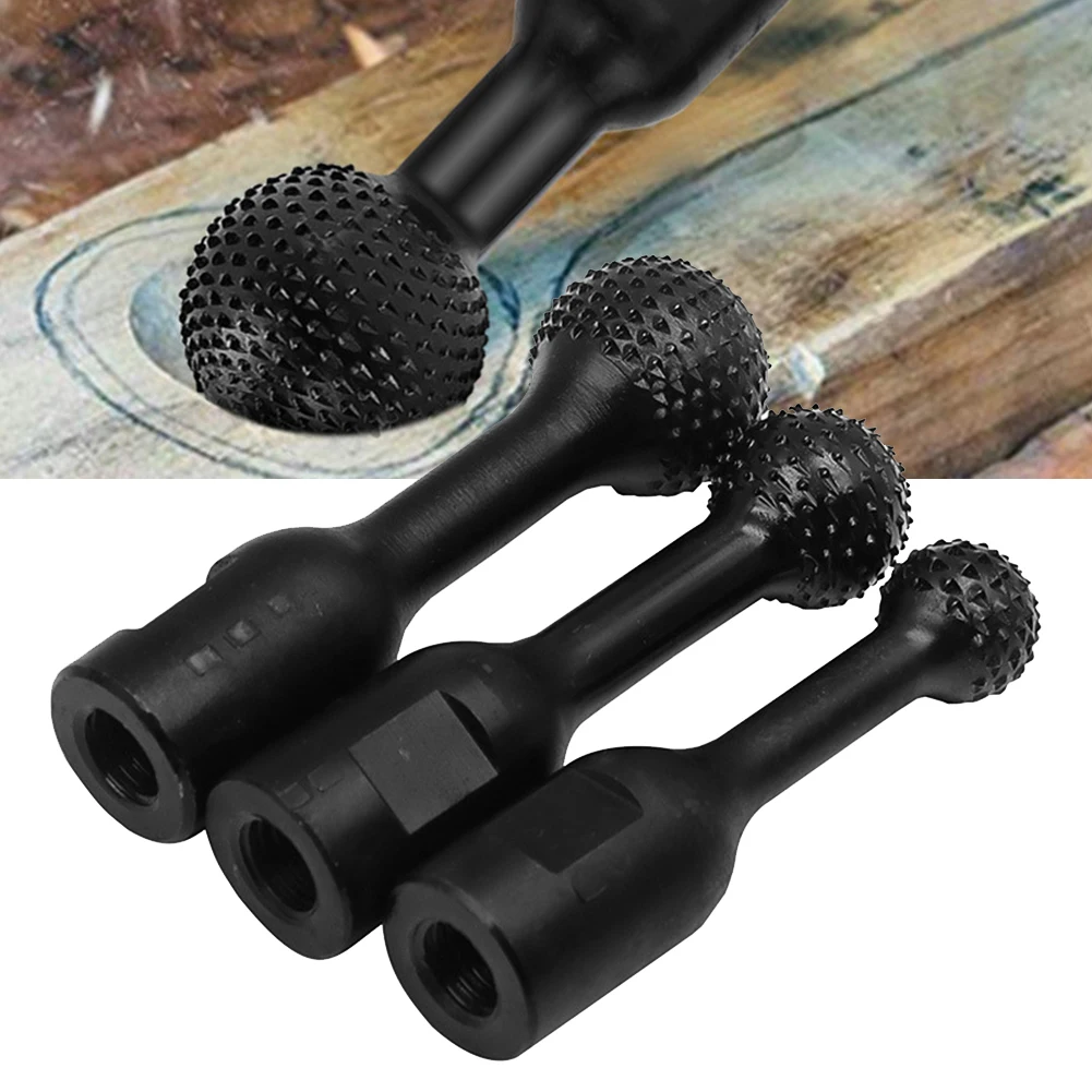 20 25 30mm Spherical File Burr Grinding Head For Wood Metal Carving Engraving Polishing Drilling Bits Set For 12mm Angle Grinder