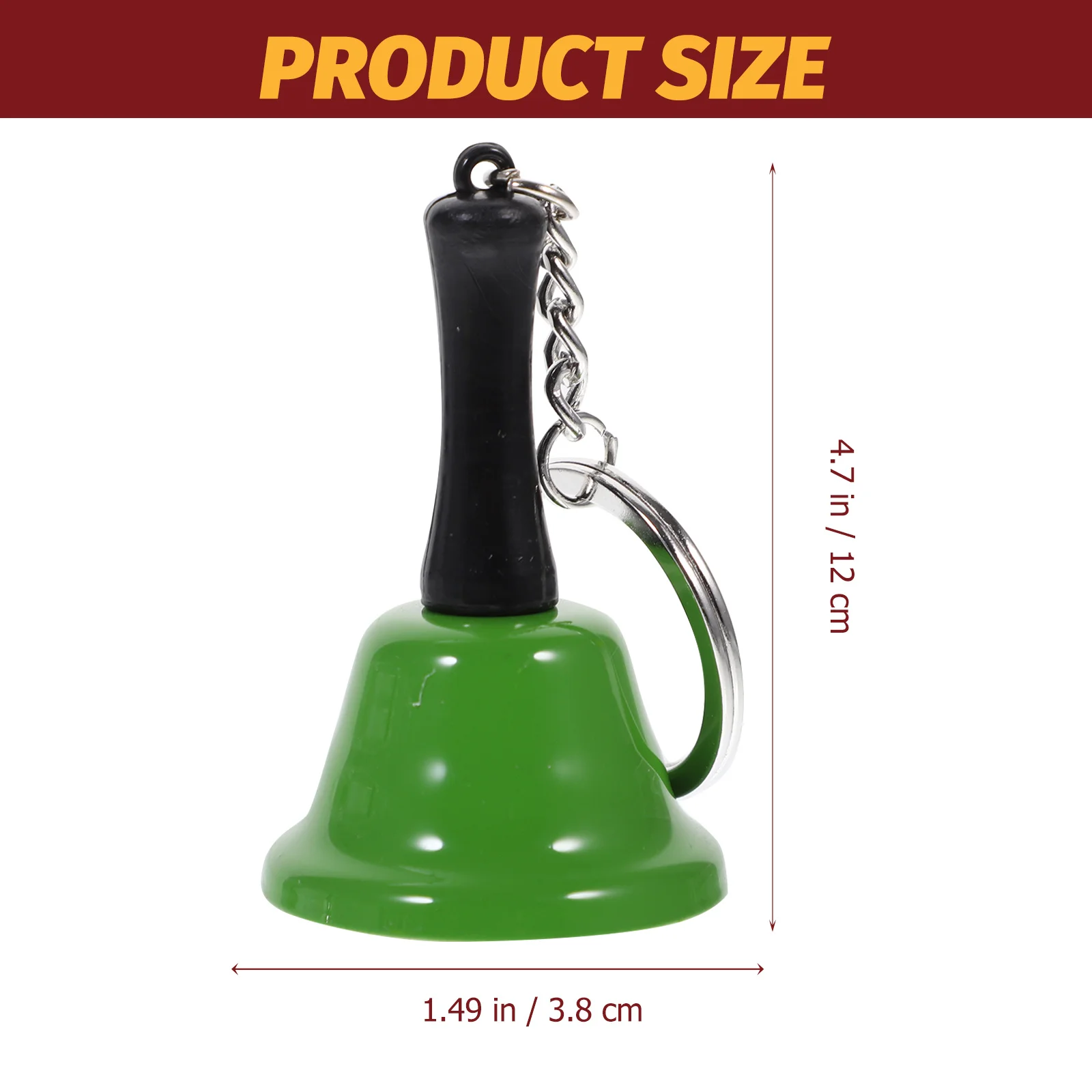 

4Pcs 39Mm Bell Learning Accessory Solid Metal Construction Elegant Look Bells for Office Reception Desk Use Table Ring Random