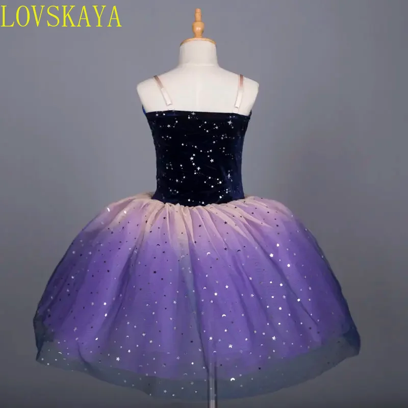 Girl's dress, children's clothing, ballet skirt, adjustable strap, ballet skirt, group performance performance costume