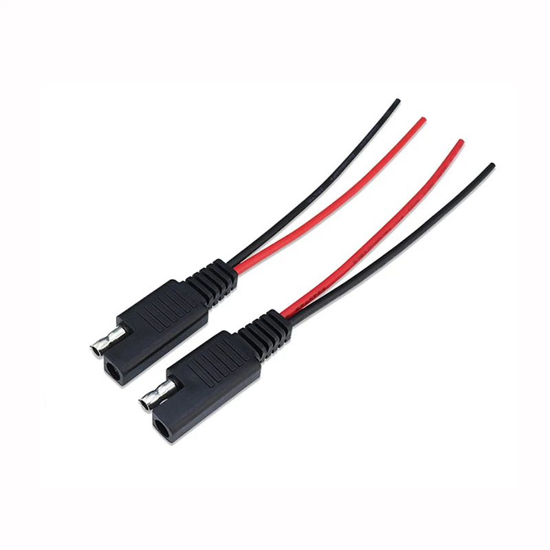 SAE Power Automotive Extension Cable 12V 18AWG 2 Pin DIY Connector Line Male Female Plug Copper Wire J17