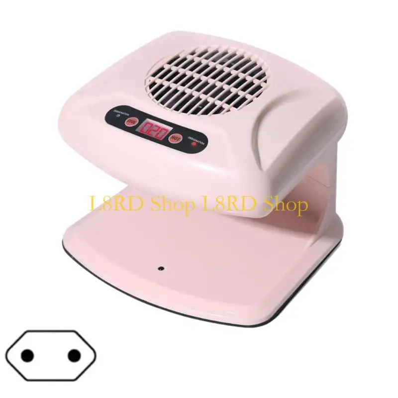 L8RD Dryer Fan for Regular Polish Practical Dryer Fan Nails Polish Dryer Warm & Cool Wind Air Dryer
