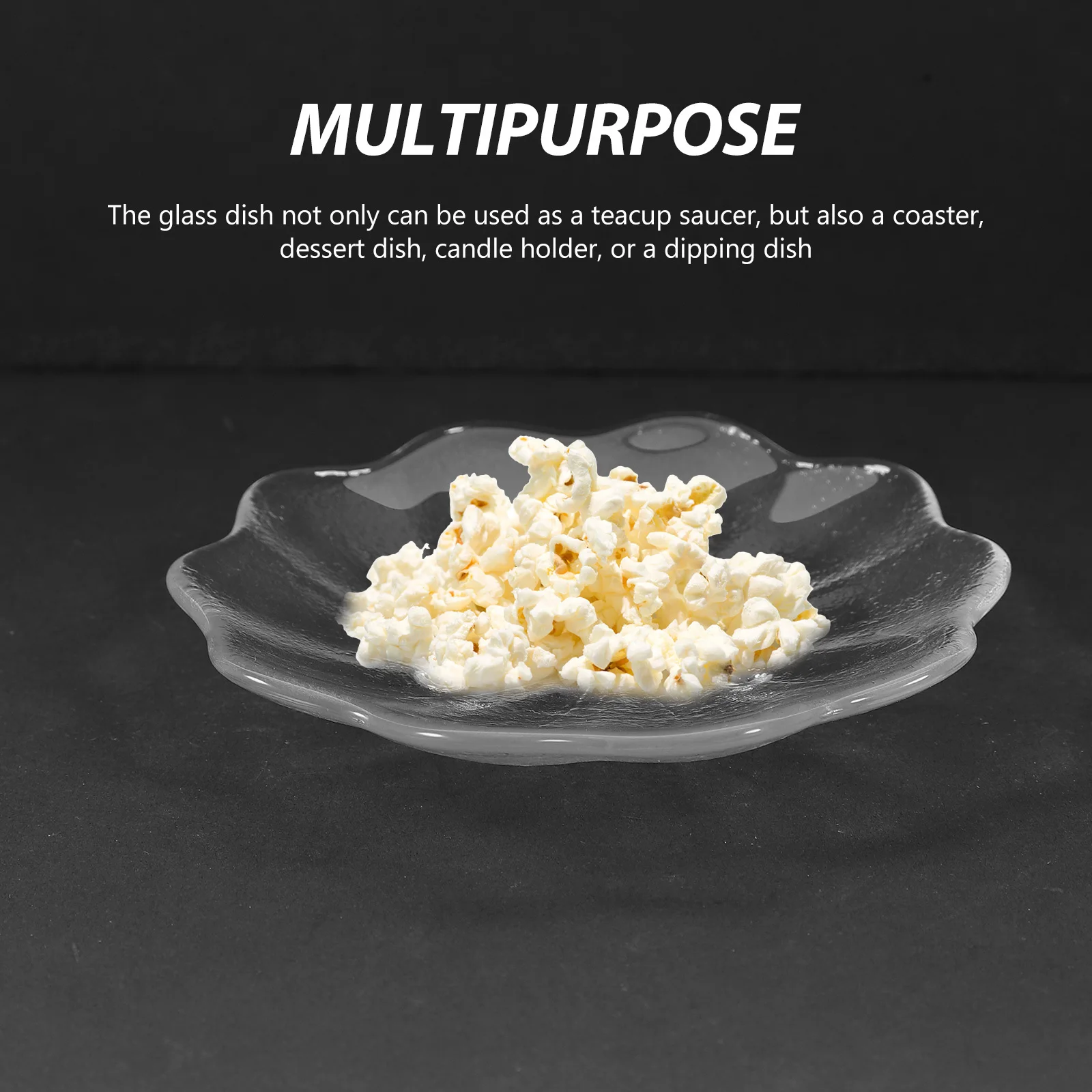 

4Pcs Glass Tea Coasters Multipurpose Cup Mats for Home Office Dining Table Protection Decorative Glass Saucers