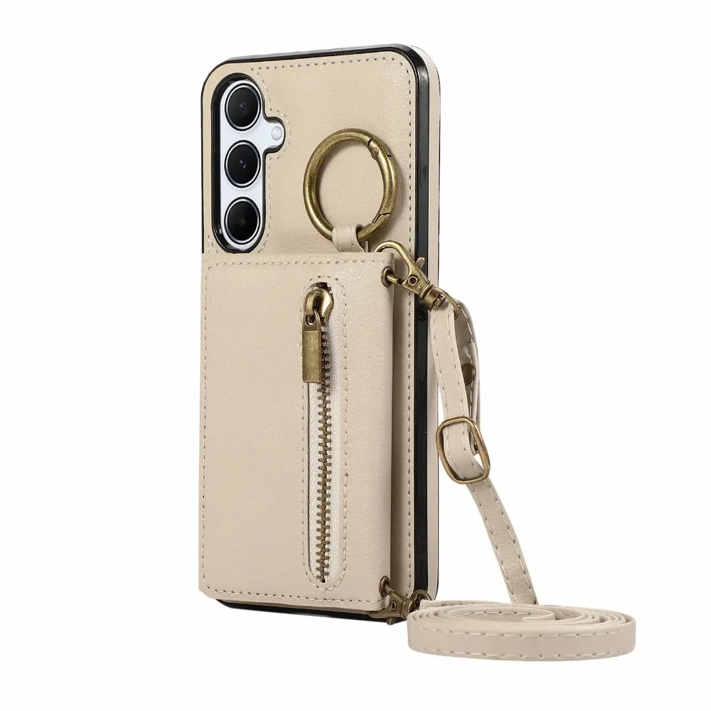 Crossbody Kartenhalter Brieftasche Hülle für Samsung S24 S25 S26 Ultra S23 FE S22 S21 Plus A57 A37 A56 A36 A16 A55 A35 Leder-Cover – Detail 23