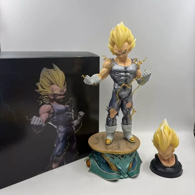 

Dragon Ball Majin Vegeta Action Figure Gk Statue Demonic Form Standing Pose Lightning Effect Decor Ornament Gift For Anime Fans
