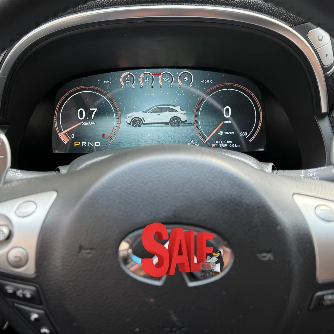 LCD لينكس متر لإنفينيتي Q70 QX70 FX35 FX25 2013 2014 - 2015 2016 2017 سيارة الوسائط المتعددة أداة لوحة القيادة عرض رئيس وحدة #1