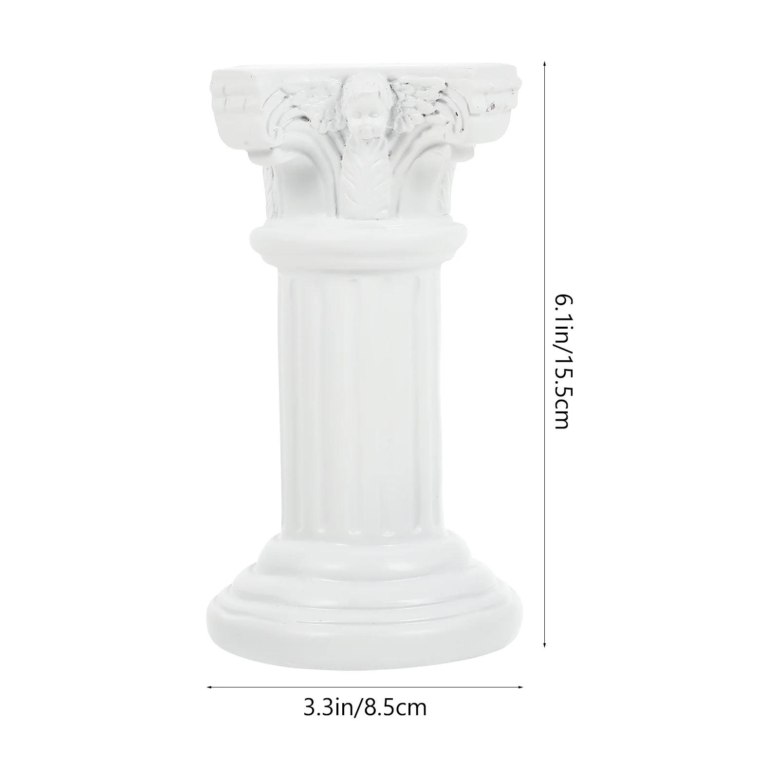 1 قطعة عمود روماني تمثال راتنج الأبيض الإبداعية ديكور المنزل أعمالا فنية شرفة غرفة نوم حديقة غرفة المعيشة مكتب التصوير الدعامة