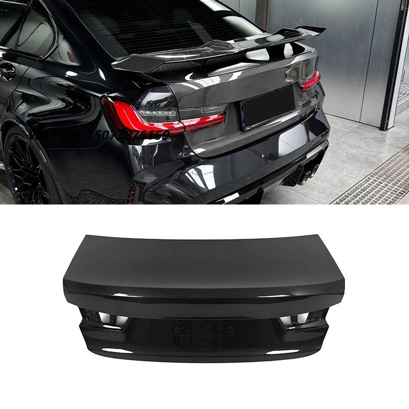 High Quality Dry Carbon Fiber OEM Style Trunk Lid Cover for G80M3 Exterior Accessory Car Rear Trunk Lid Replacement