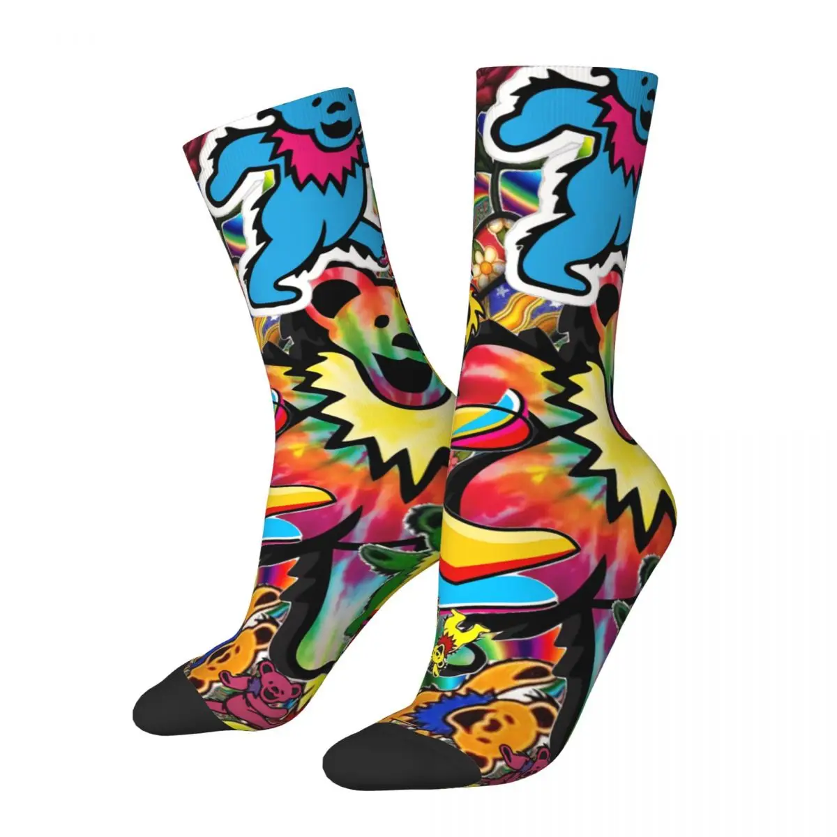 Bear Socks Gym 3D Print Boy Girls Mid-calf Sock