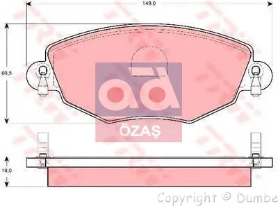 Store code: GDB1434 for brake pad 01-08 MONDEO-JAGUAR X-TYPE