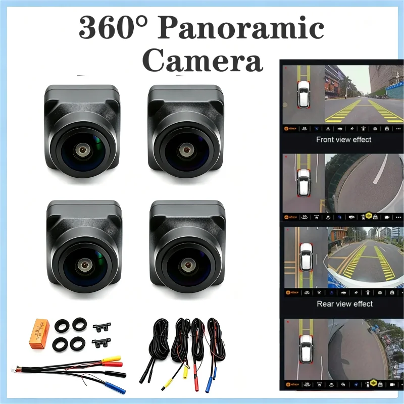 3D Car Camera AHD 1080P Car 360 Panoramic Camera Bird View for Android Universal Buit-in 360 Function Car Radio