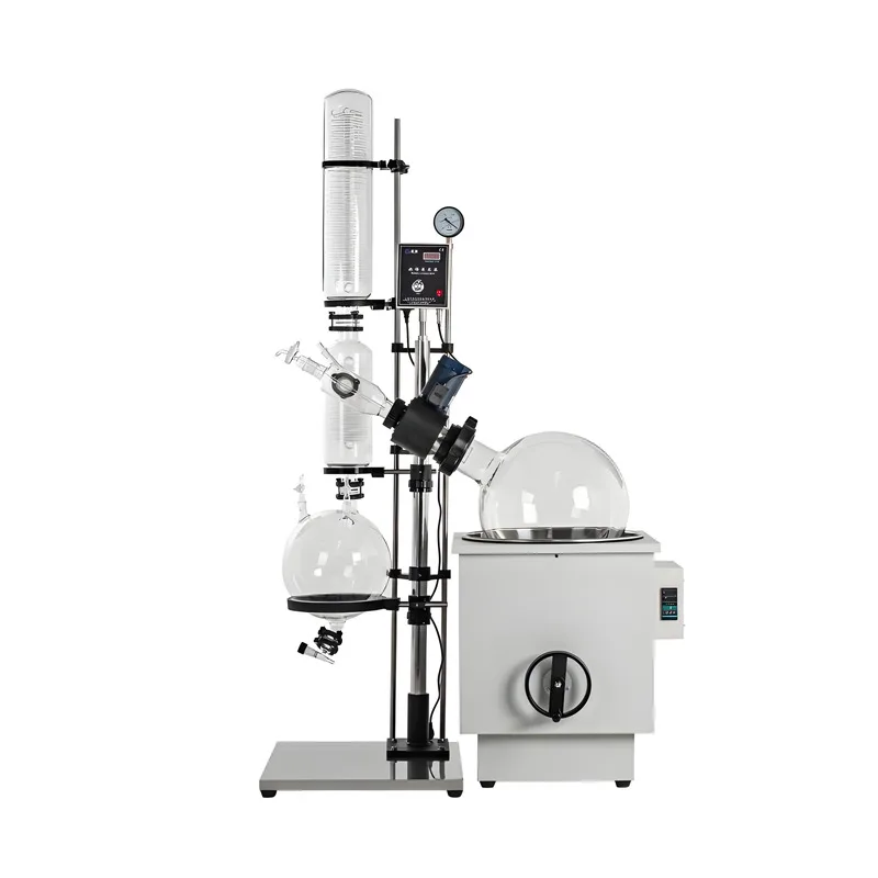 Rotary evaporator vacuum distillation rotary evaporator with dual condensers, high recovery rate, solvent ethanol recovery