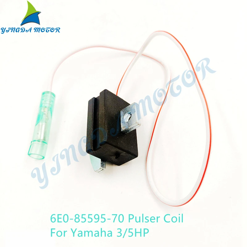 Boat Engine Pulser Coil 6E0-85592-70 6L5-85592-M0 and 6E0-85595-70 6L5-85595-M0 for Yamaha Outboard Motor 3HP 4HP 5HP 2-Stroke