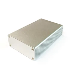 Aluminum Enclosure Case DIY Extruded Electronic Project Box 100X66X27mm Silver for Power Supply Units