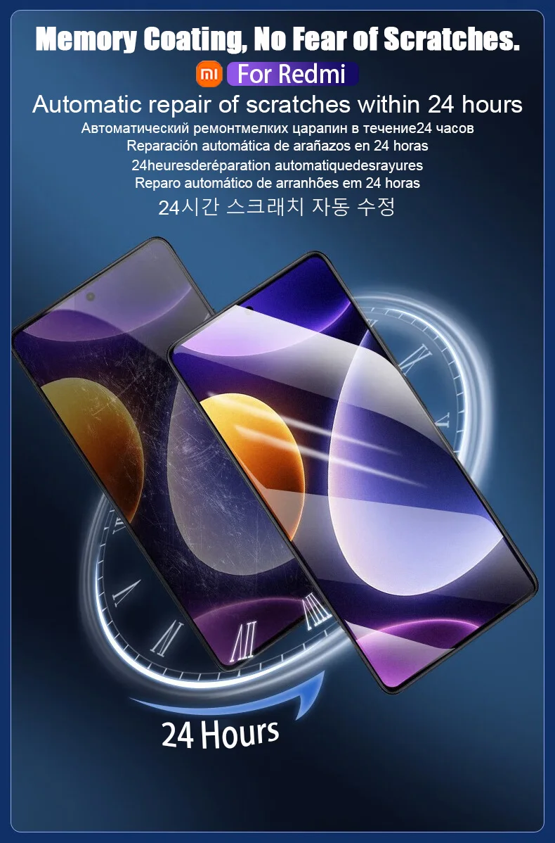 5 Stück HD-Hydrogel-Folie für Xiaomi POCO X7 F6 F5 X5 X6 X3 Pro NFC, Displayschutzfolie, Poco X4 M5S M4 M6 F4 F3 GT X7 Pro 5G, kein Glas. – Detail 1