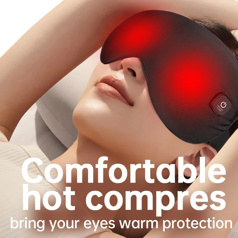 

Smart Timing Heated Eye Mask Rechargeable Electric Warm Compress for Dry Eyes Sleeping Mask Eye Relief