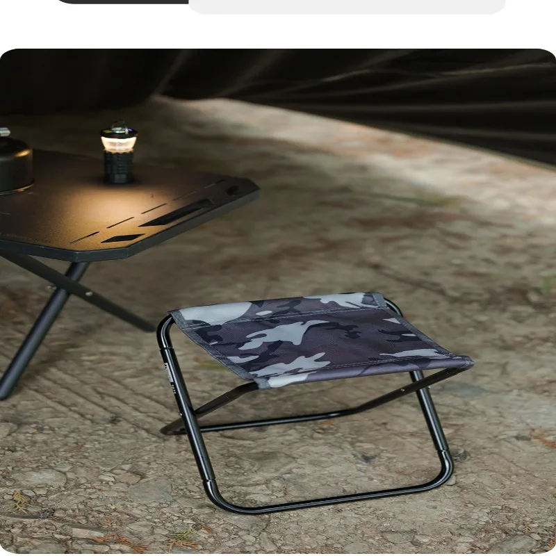 

Outdoor folding stool 7075 aluminum alloy fishing chair portable travel beach chair Mazar train folding stool