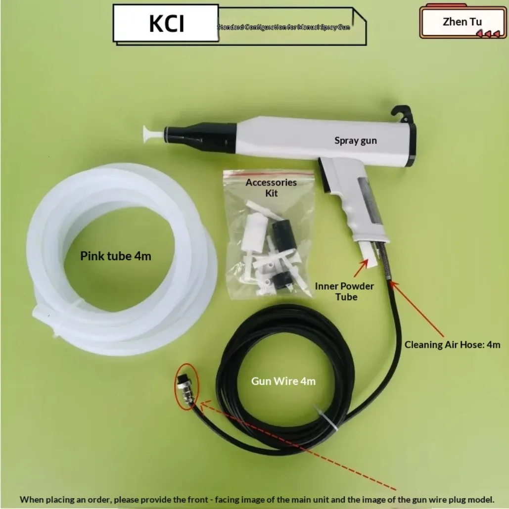 for KCI Manual Spray Gun Electrostatic Powder Coating Machine Equipment Workpiece Surface Treatment Sprayer Tool
