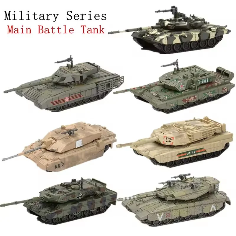 

New military toy T-90 tank assembly block 1:48 military model boy gift American M1A2 main battle tank block T99 tank model Colle