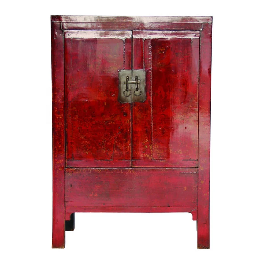 China Asian Style Antique Wholesale Bedroom Wooden Carved Almirah Closet Wardrobe