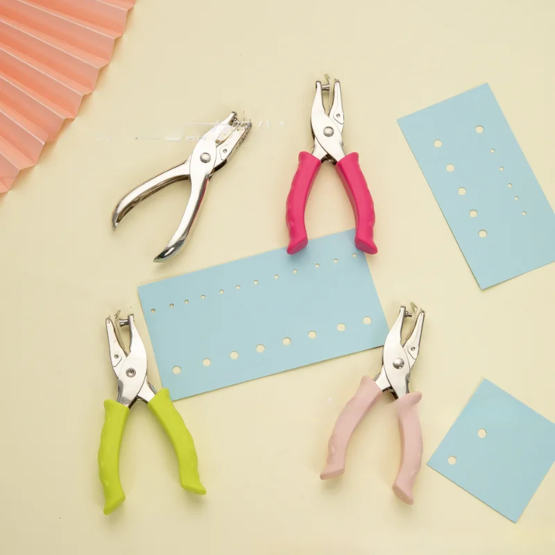 Hole Paper Puncher Scrapbook Single Hole Puncher Heavy Duty Single Hole Punch For Crafting Precision Soft Grip Craft