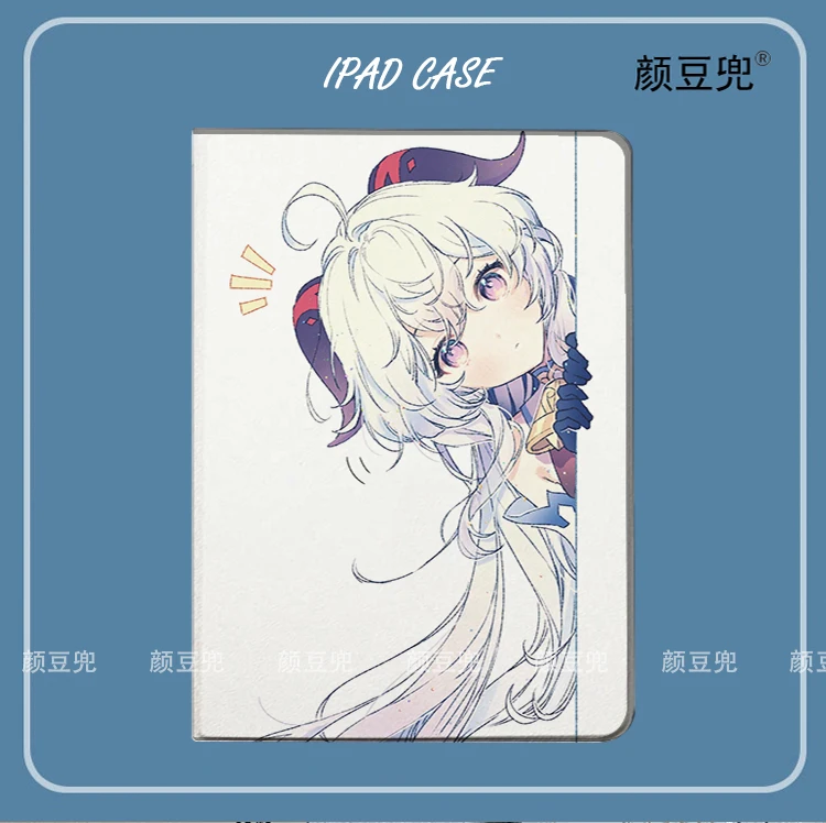 Genshin Impact Ganyu Anime Case For iPad 10.2 7th 8th Air 2 3 Mini 1 2 3 5 Case Luxury Silicone For iPad Air 4 5 iPad Pro11 Case