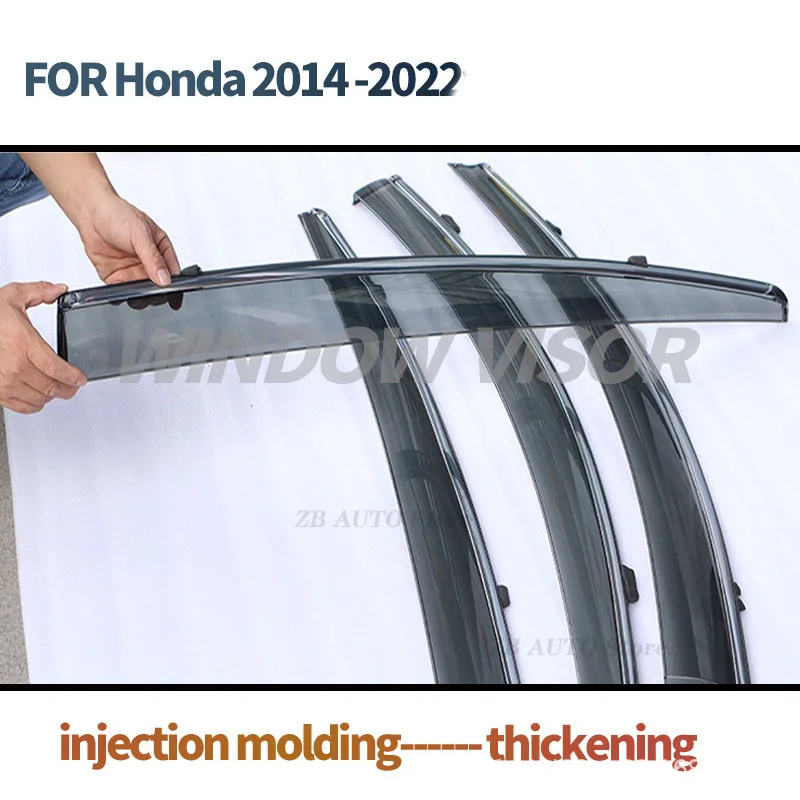 For 2014-2021VEZEL/HRV  Window visors  Rain water prevention; Covering the sunlight; Anti fog; Snow prevention