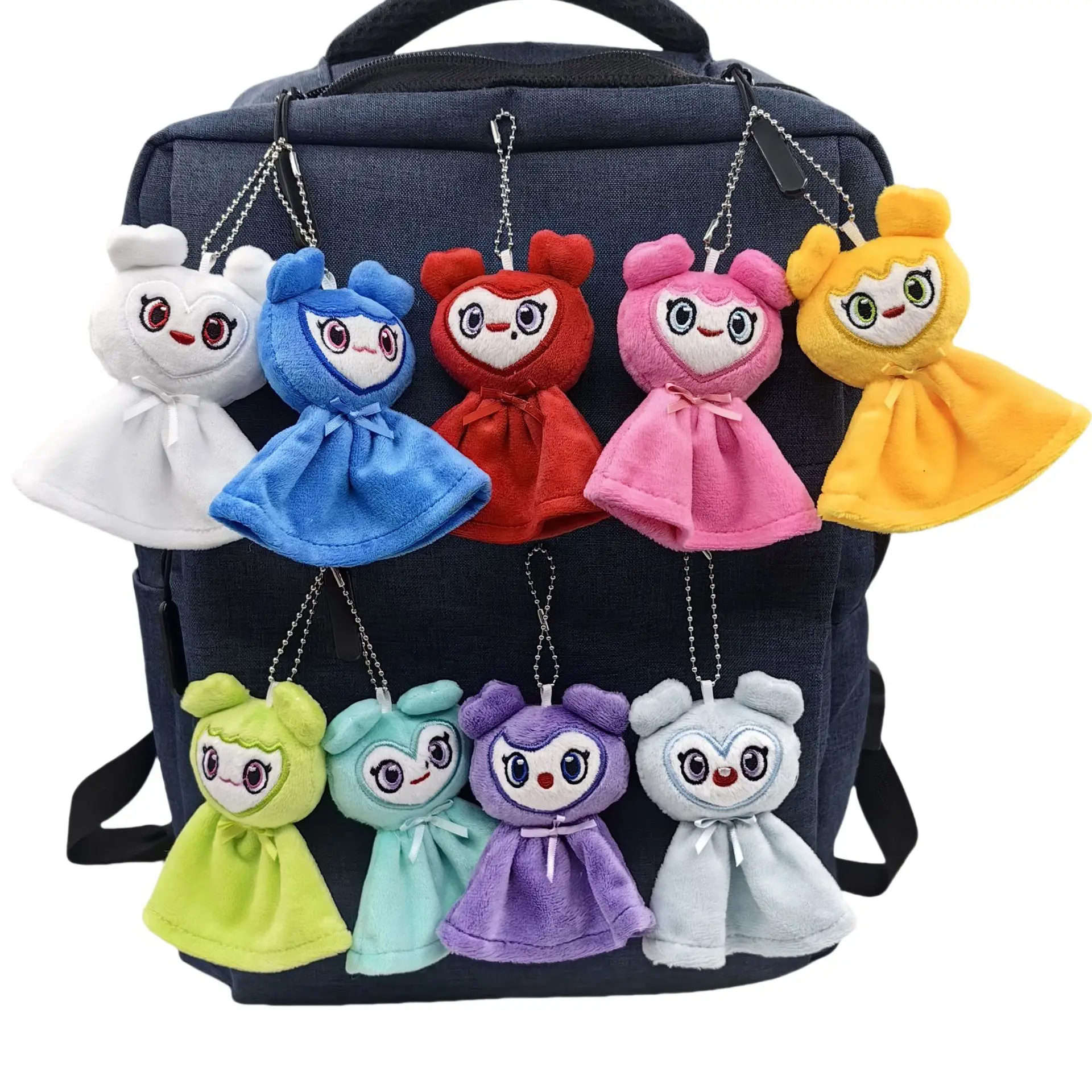 

9Pcs/Lot Korean Twice Momo Super Star Plush Doll Keychain Toy Cute Ultra Soft Short Plush Toy Fans ONCE Girls Gifts