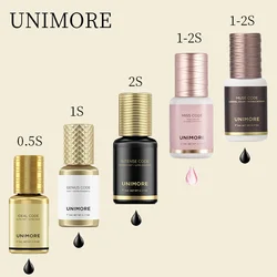 Unimore5ML Professional Eyelash Extension Adhesive Super Strong Lasting 0.5S Quick Drying Waterproof Premium Grade Adhesive