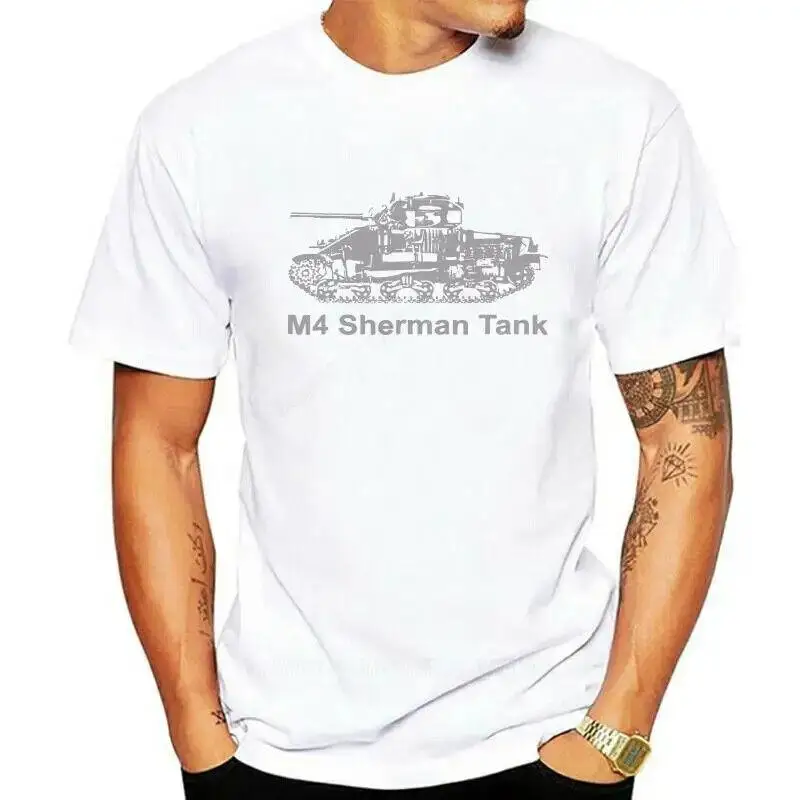 Camiseta Sin Mangas M4 Sherman Para Hombre Playera De La Segunda Guerra Mundial