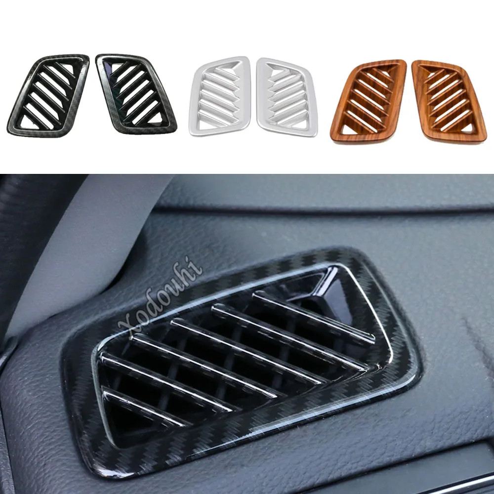 Car Body Cover Garnish Detector Trim Front Air Condition Outlet Vent Molding Parts For Honda CRV CR-V 2017 2018 2019 2020 2021