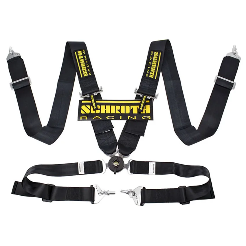 Cintura di sicurezza universale Camlock a scatto a 4 punti Imbracatura di sicurezza regolabile Racing JDM Cintura di sicurezza sportiva Tracolla