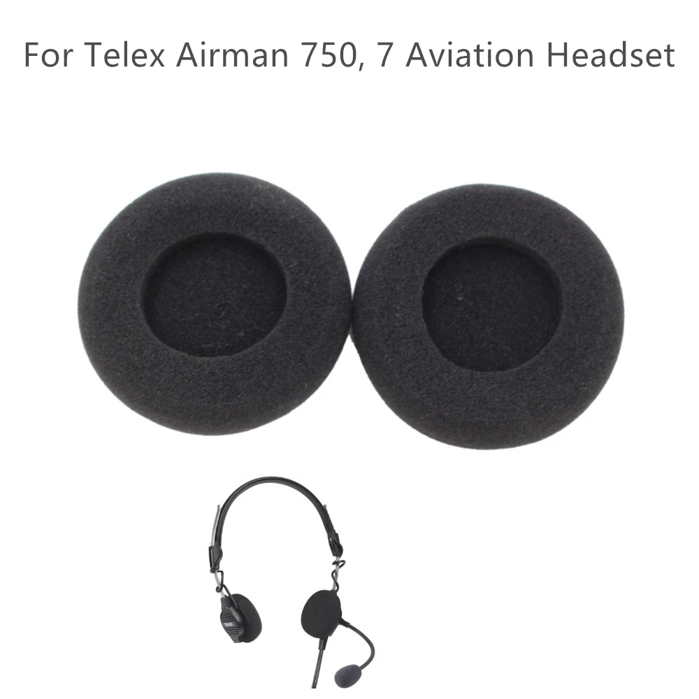 Soft Ear Pad Earpads for Telex Airman 750/Single Side Pilot Headset 64300-300/ Telex 7 Lightweight Headsets