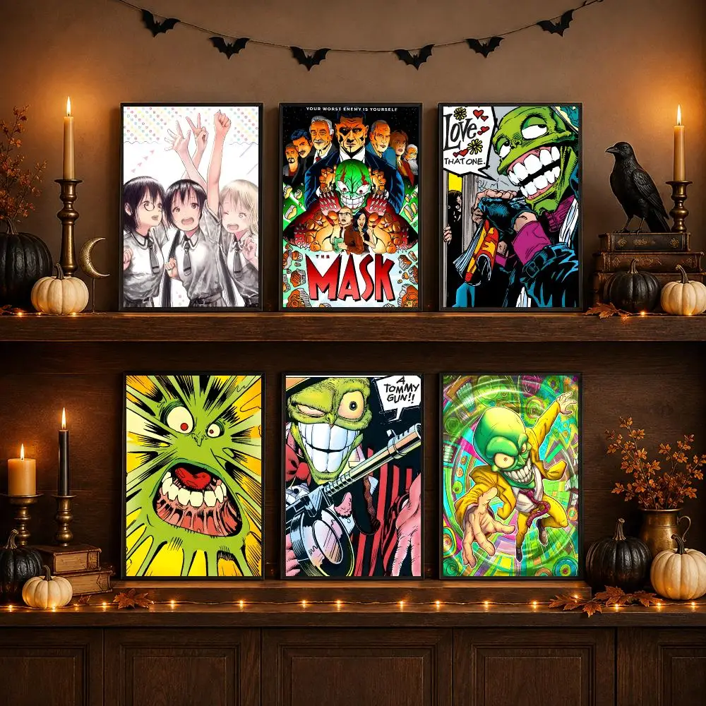 Comic The M-Mask Poster Wall Art Print Art Suitable For Living Room Bedroom Bar Parlor Home Decoration Gift