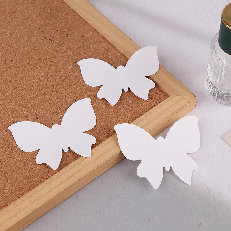 Tiras de papel de prueba de aceites esenciales de Perfume con forma de mariposa, accesorios de tira de prueba de fragancia de aromaterapia, 40 piezas, 70x55mm