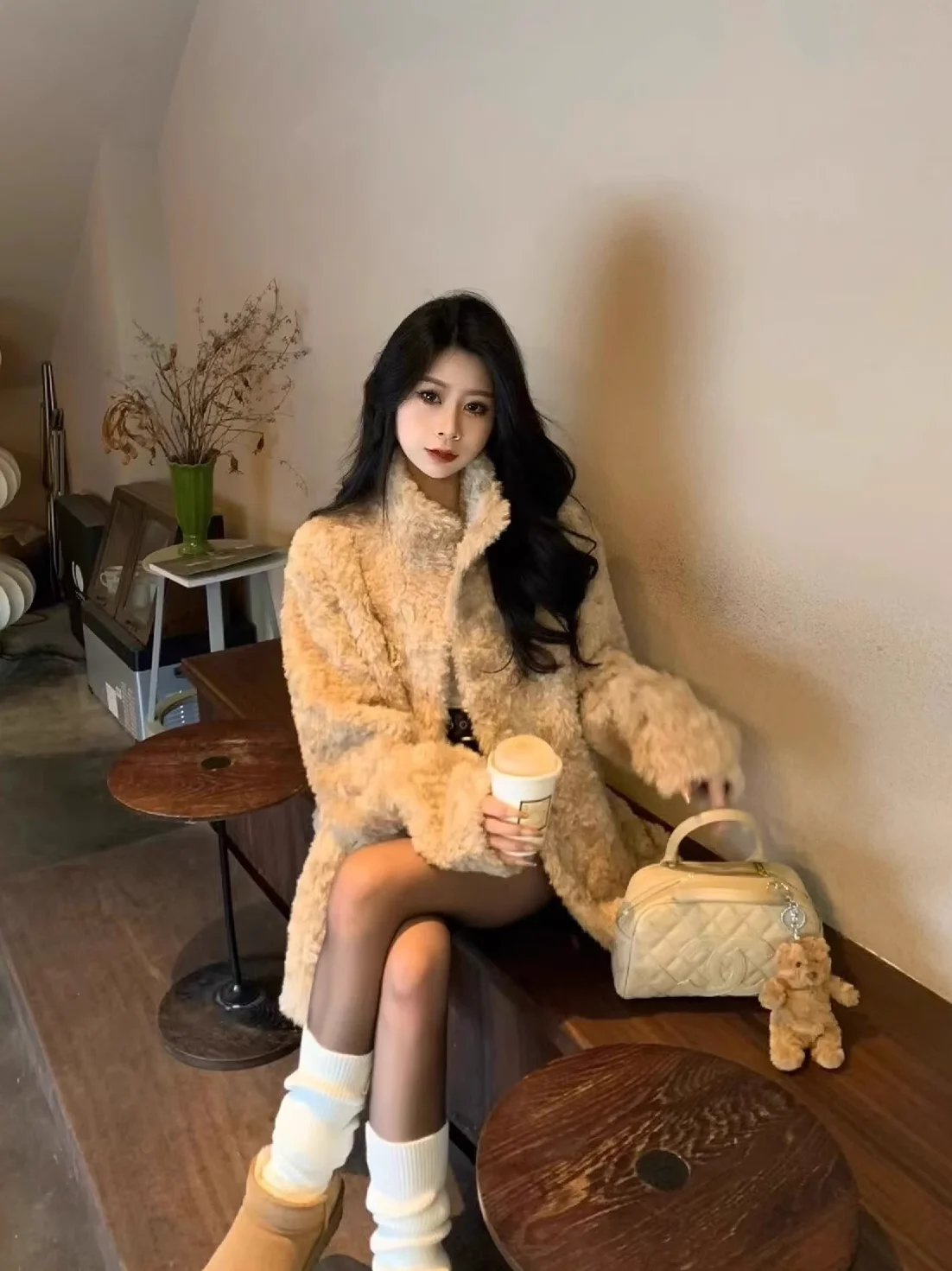 

Lamb Wool Jacket Chainsaw Woman Commute Practical Journey Functional Trip Useful Voyage Effective Expedition Efficient Excursion