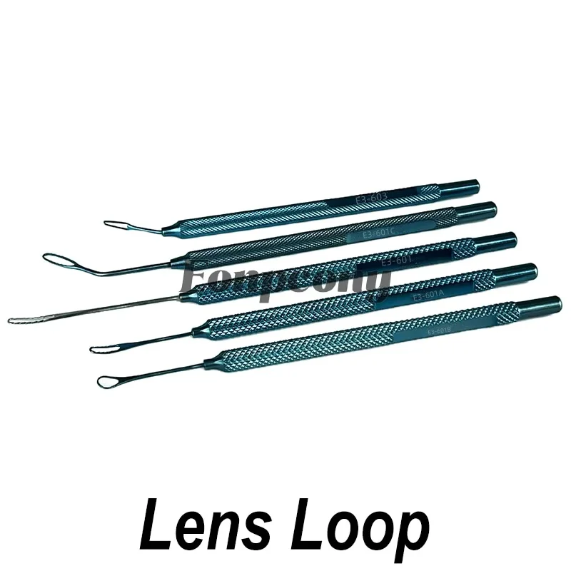 Kansas Lens Loop Nucleus Dividers ตะขอไทเทเนียมพร้อม Loops Ophthalmic เครื่องมือผ่าตัดเครื่องมือ