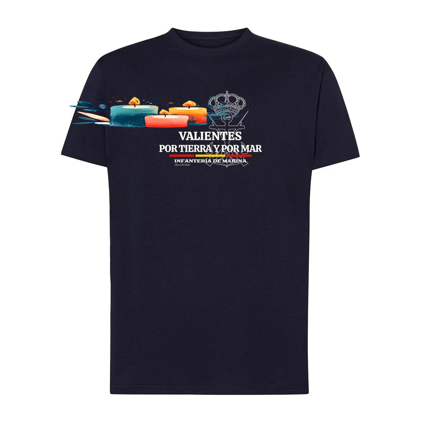 Camiseta Infantería Marina Diseño Único. Spanish Marine Corps T-Shirt 100% Cotton O-Neck Short Sleeve Summer Casual Mens T-shirt