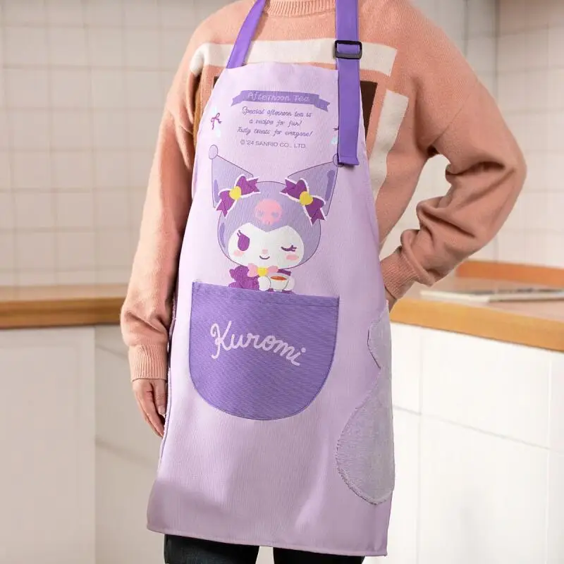 

Sanrios Adult Apron Hello Kittys Kawaii Bib Sweet Casual Portable New Style Printed Comfortable Hot Selling Birthday Present