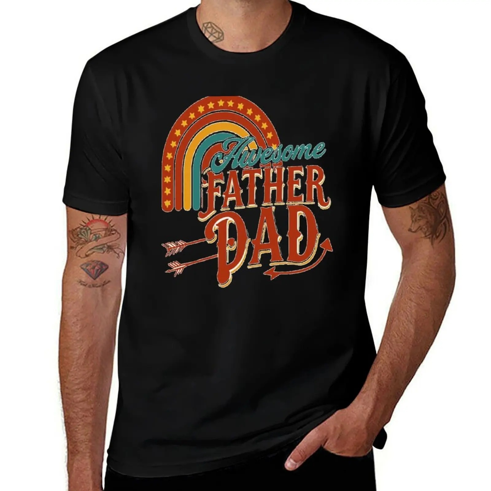 

Awesome Fatherhood - Retro Graphic Design T-Shirt Blouse new gifts and t-shirts plain white t shirts men