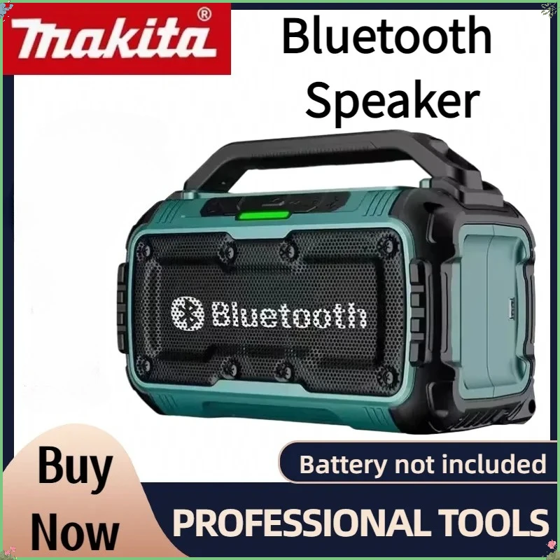 

Makita Cordless Bluetooth Speaker Portable Surround Speakers Dual Channel Subwoofer Loudspeaker