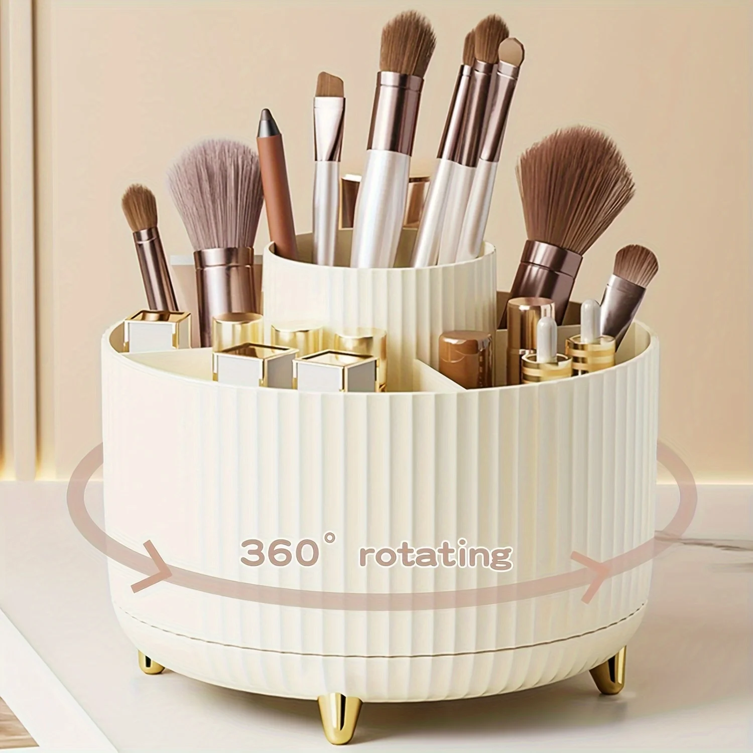 

Makeup Brush Holder Organizer for Vanity, Desktop, Bathroom