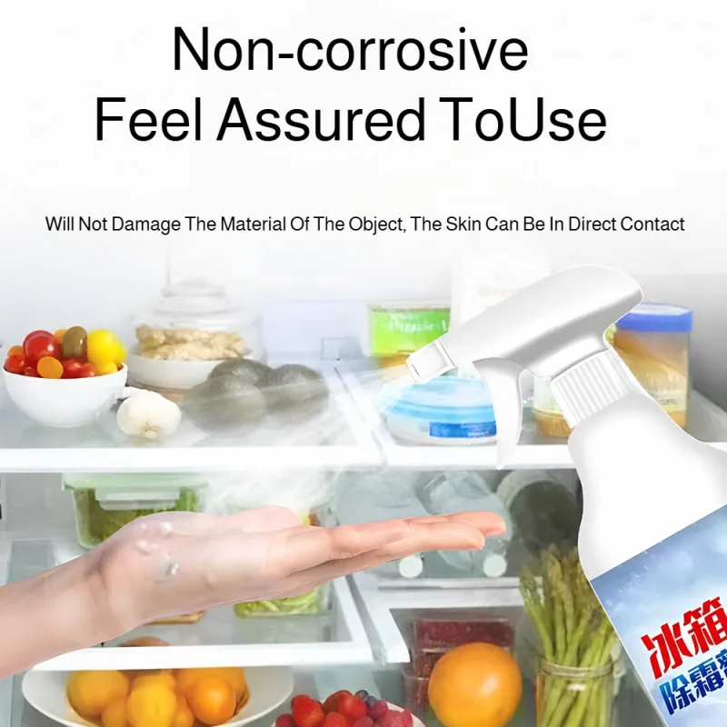500ML Fridge Defrosting Spray Refrigerator Deicing  Snow Melting Agent Freezer Defrosting Cleaner Remove Odour Household Clean