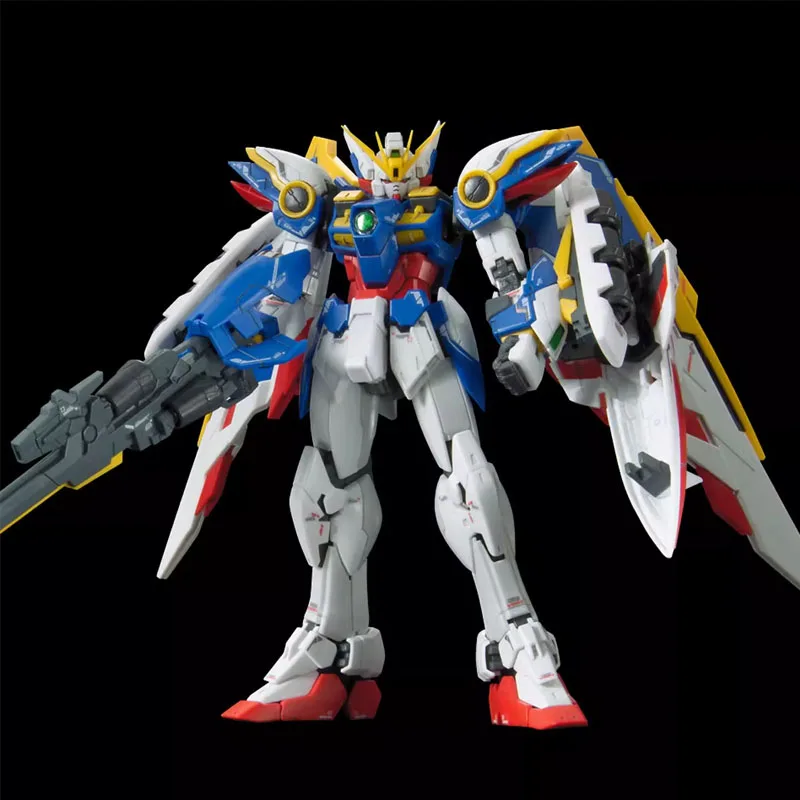 Bandai-figura de acción Original de WING GUNDAM EW RG para niños, modelo de montaje genuino, regalos, adornos coleccionables, 1/144