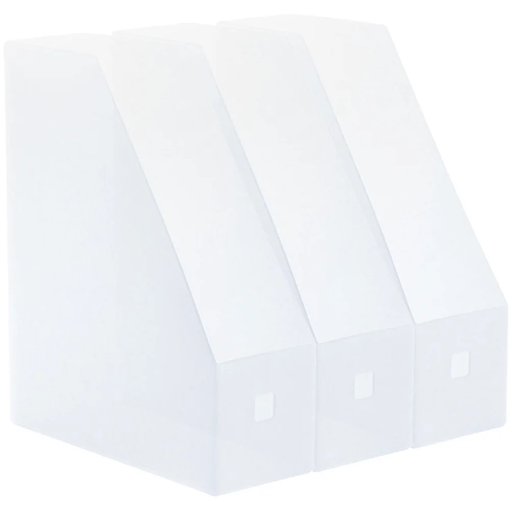 3 قطعة تخزين المستندات منظم سطح المكتب حامل المجلد لمكتب المدرسة رف الكتب العمودي متعدد الوظائف رف الملفات مكتب #3