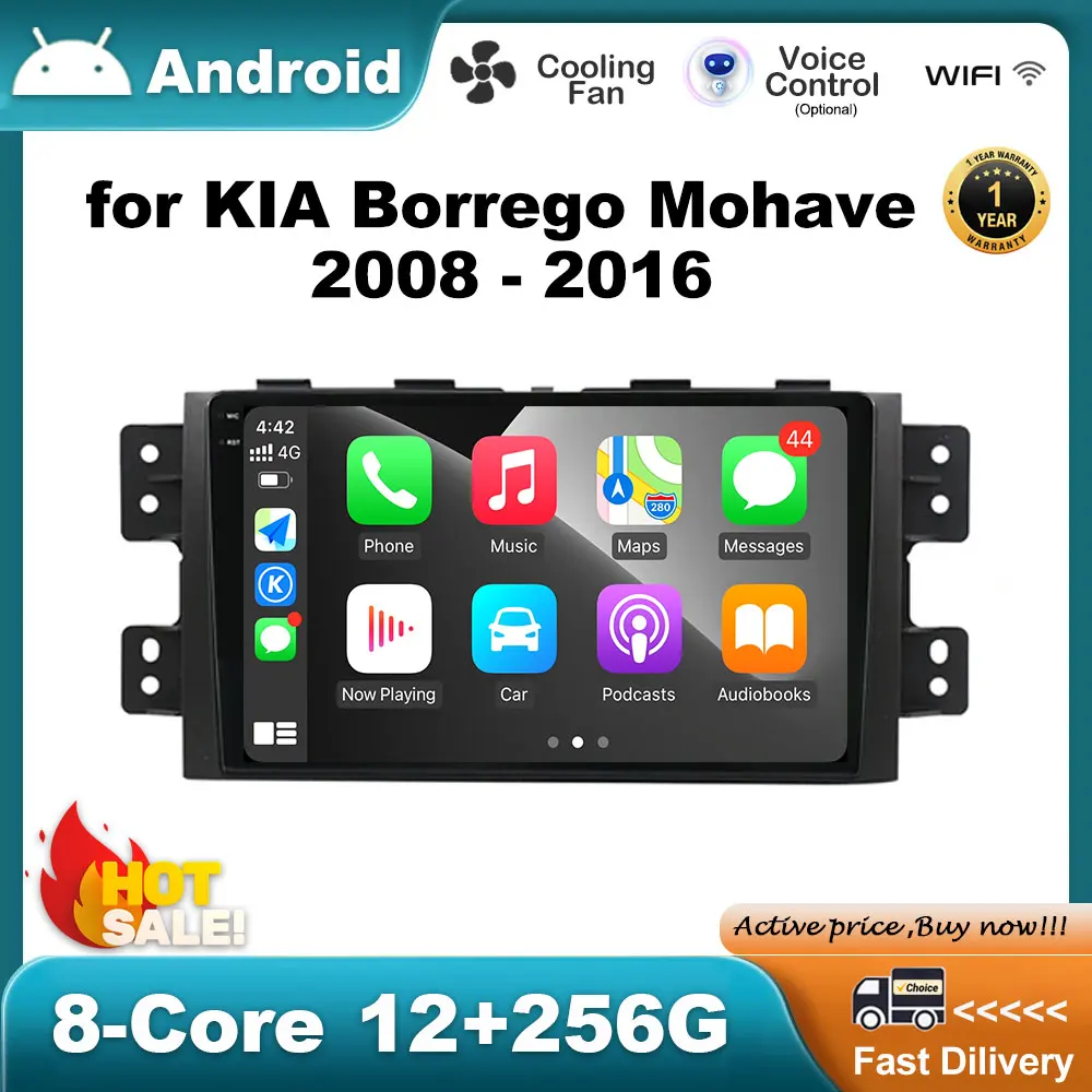 

GPS Navigation Car Multimedia Radio Video Player for KIA Borrego Mohave 2008 - 2016 Android Auto DSP Stereo Bluetooth HD Screen