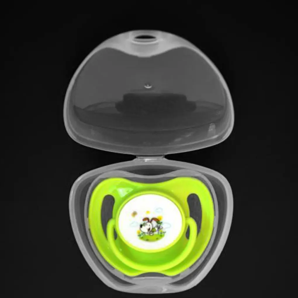 4pcs Baby Soother Holders Container Pacifier Box Wear-resistant Transparent Storage Cover Soothers Case Shield