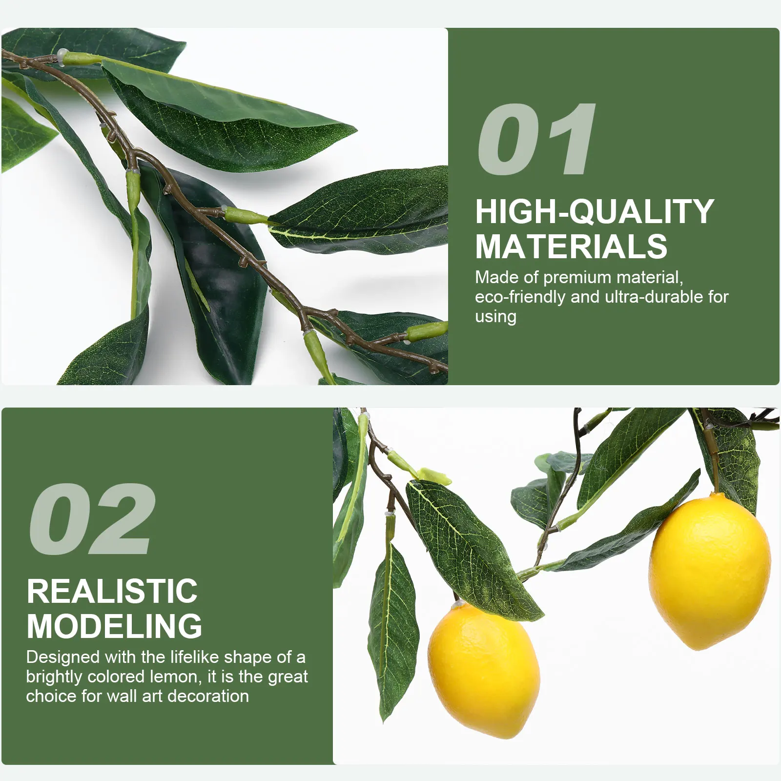 

1pc Simulated Lemon Hanger Artificial Fruits Decorative Hanging Ornament for Home Wall Art Summer Plastic FruitRattan